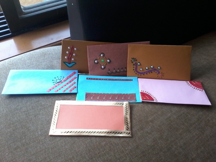 Handmade fancy envelopes